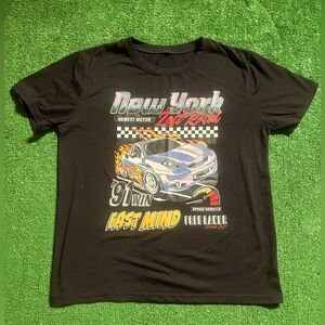 BLACK NEW YORK RETRO CAR TEE